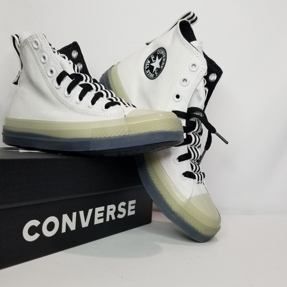 Converse Unisex CTAS CX Explore Hi Women's  8.5 White Black A07090C NWT - Picture 1 of 8